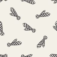tie doodle seamless pattern background N2