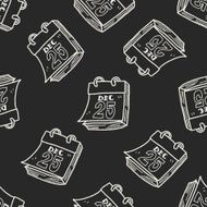 time doodle seamless pattern background N22