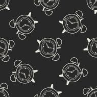time doodle seamless pattern background N24