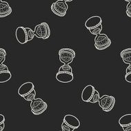 time doodle seamless pattern background N30