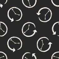 time doodle seamless pattern background N31