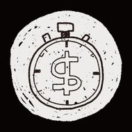 time is money doodle N5