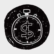 time is money doodle N6