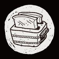 toast doodle drawing N18
