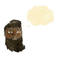 cartoon bearded man with thought bubble N7
