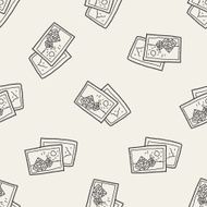 travel pictrue doodle seamless pattern background N3
