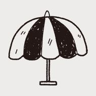 umbrella doodle drawing N36