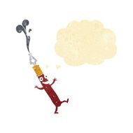 cartoon pen character with thought bubble N2