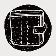 wallet doodle drawing N21