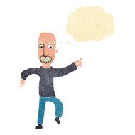 cartoon angry old man with thought bubble N24