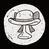 woman hat doodle N6