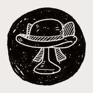 woman hat doodle N7