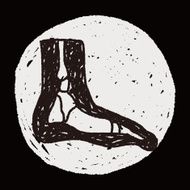 x-ray foot doodle N6