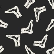 x-ray foot doodle seamless pattern background