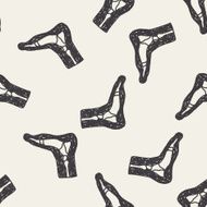 x-ray foot doodle seamless pattern background N2