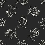 zombie hand doodle N9