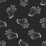 zombie hand doodle N10