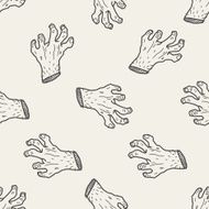 zombie hand doodle N16