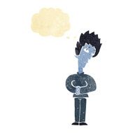 cartoon curious vampire with thought bubble N2