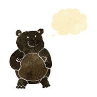 cartoon bear with thought bubble N2