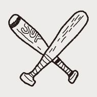 baseball bat doodle N4