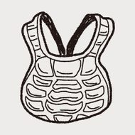 baseball catcher doodle N8