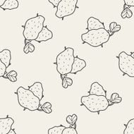 potato doodle seamless pattern background