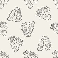 Kelp doodle seamless pattern background N2