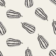 vegetable doodle seamless pattern background