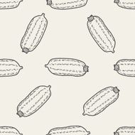 vegetable doodle seamless pattern background N2