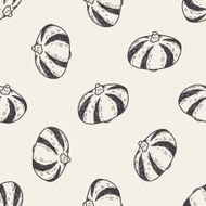 vegetable doodle seamless pattern background N3