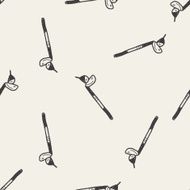 golf doodle seamless pattern background N3