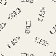 doodle energy drink seamless pattern background
