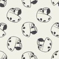 skate helmet doodle seamless pattern background