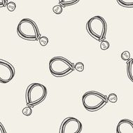 Doodle Medal seamless pattern background