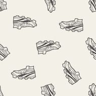 Doodle Sneakers seamless pattern background