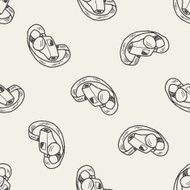 Whistle doodle seamless pattern background N3