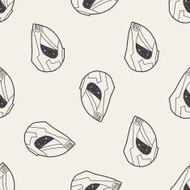 motorcycle helmet doodle seamless pattern background