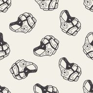 helmet doodle seamless pattern background