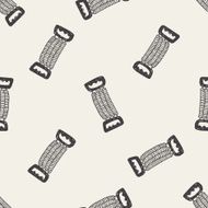 fitness doodle seamless pattern background