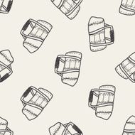 sport bag doodle seamless pattern background N3