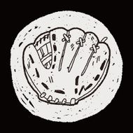 baseball glove doodle N6