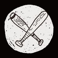 baseball bat doodle N5
