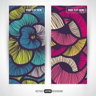 Abstract vector decorative banners set backgrounds N5