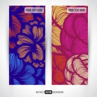 Abstract vector decorative banners set backgrounds N9