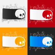 Drawing business formulas skull N11