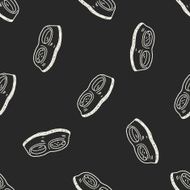 doodle dog food seamless pattern background