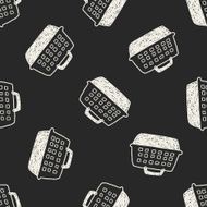 doodle pet carrier seamless pattern background N2