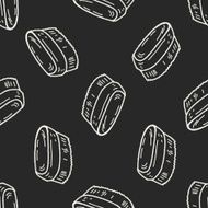 Doodle Brush seamless pattern background N3