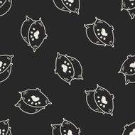doodle pet food seamless pattern background N3